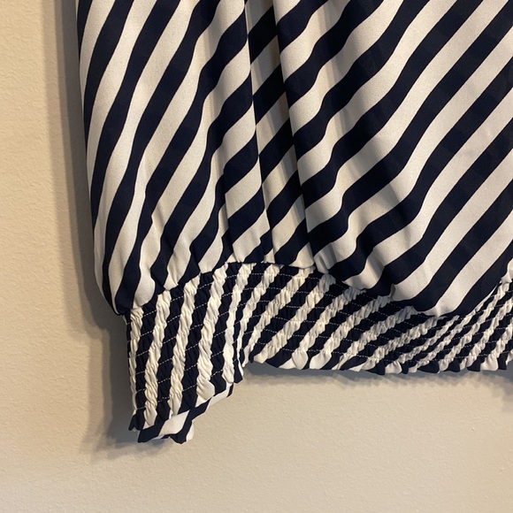 Loft Black and White Stripe Dressy Tanktop - Picture 6 of 7